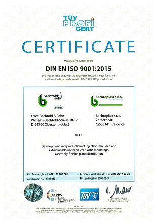 certificate 9001 2015
